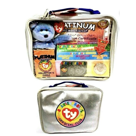 TY Beanie Babies  platinum club Collectors Item 1999 - Picture 1 of 8